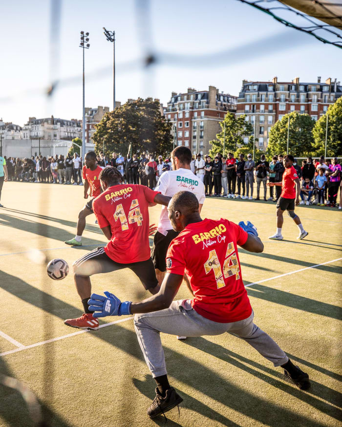 Teams representing Guinea and Algeria dueled at the Barrio Nation Cup in June.